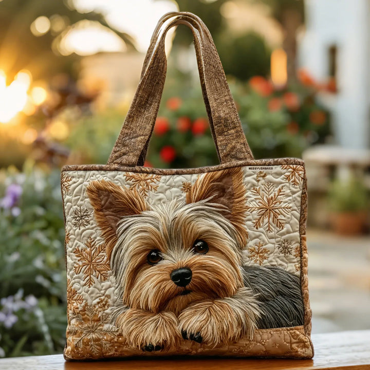 Stralende Yorkshire Terriër Tote Bag