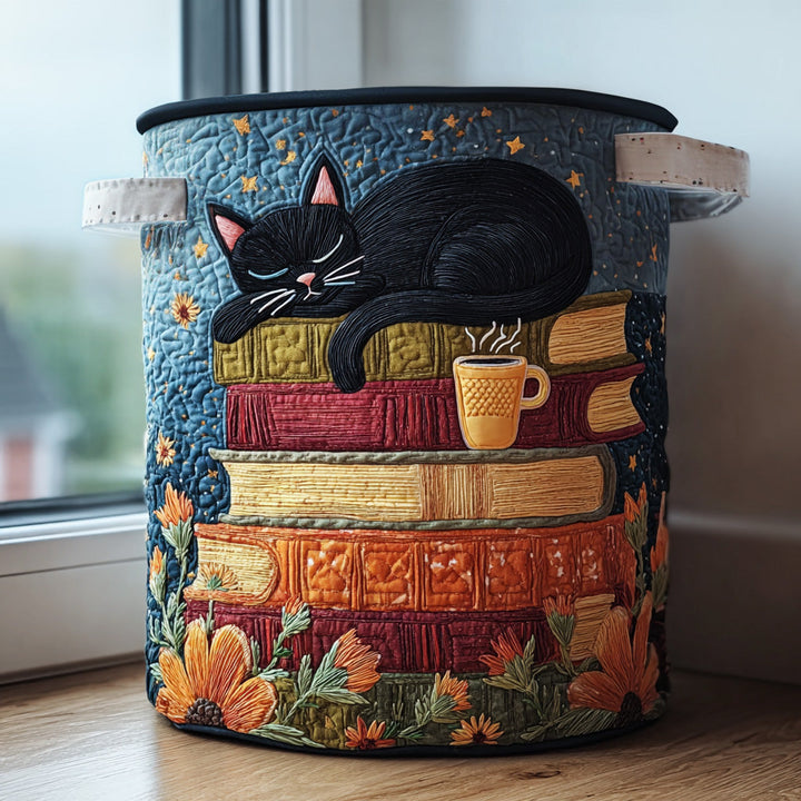 Katten & Boeken - Handgemaakte Wasmand