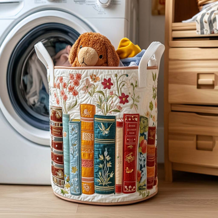 Boeken & Bloemen - Handgemaakte Wasmand