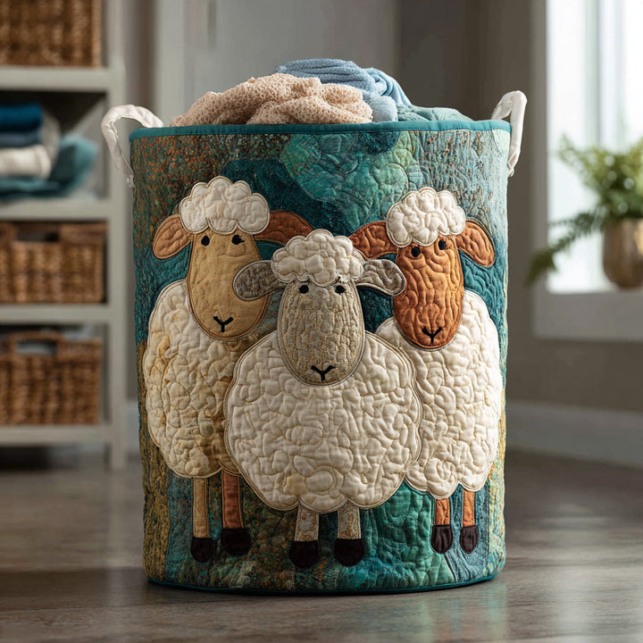 Gelukkige Schapen - Handgemaakte Wasmand