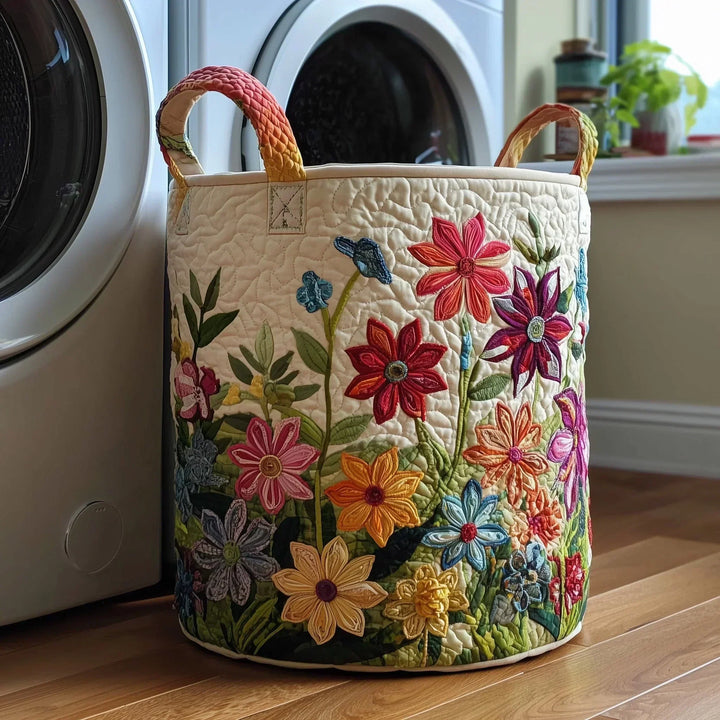 Bloemen | Handgemaakte Wasmand
