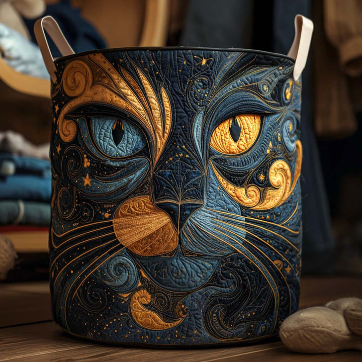 Mysterische Kat - Handgemaakte Wasmand