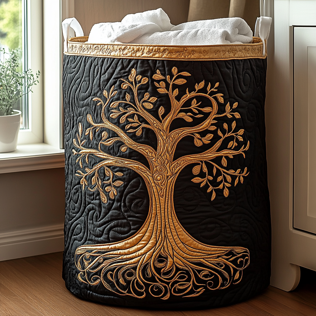 Boom des Levens | Handgemaakte Wasmand