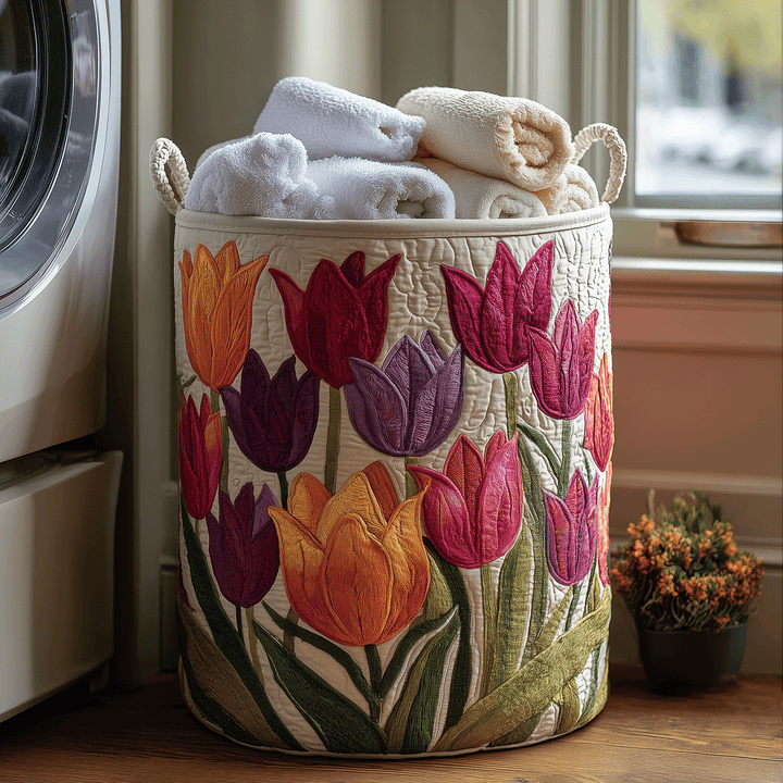 Nederlandse Tulp - Handgemaakte Wasmand