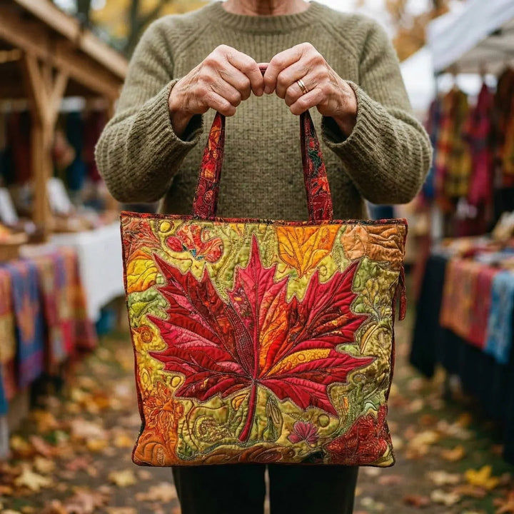 Esdoorn Zonsondergang Tote Bag