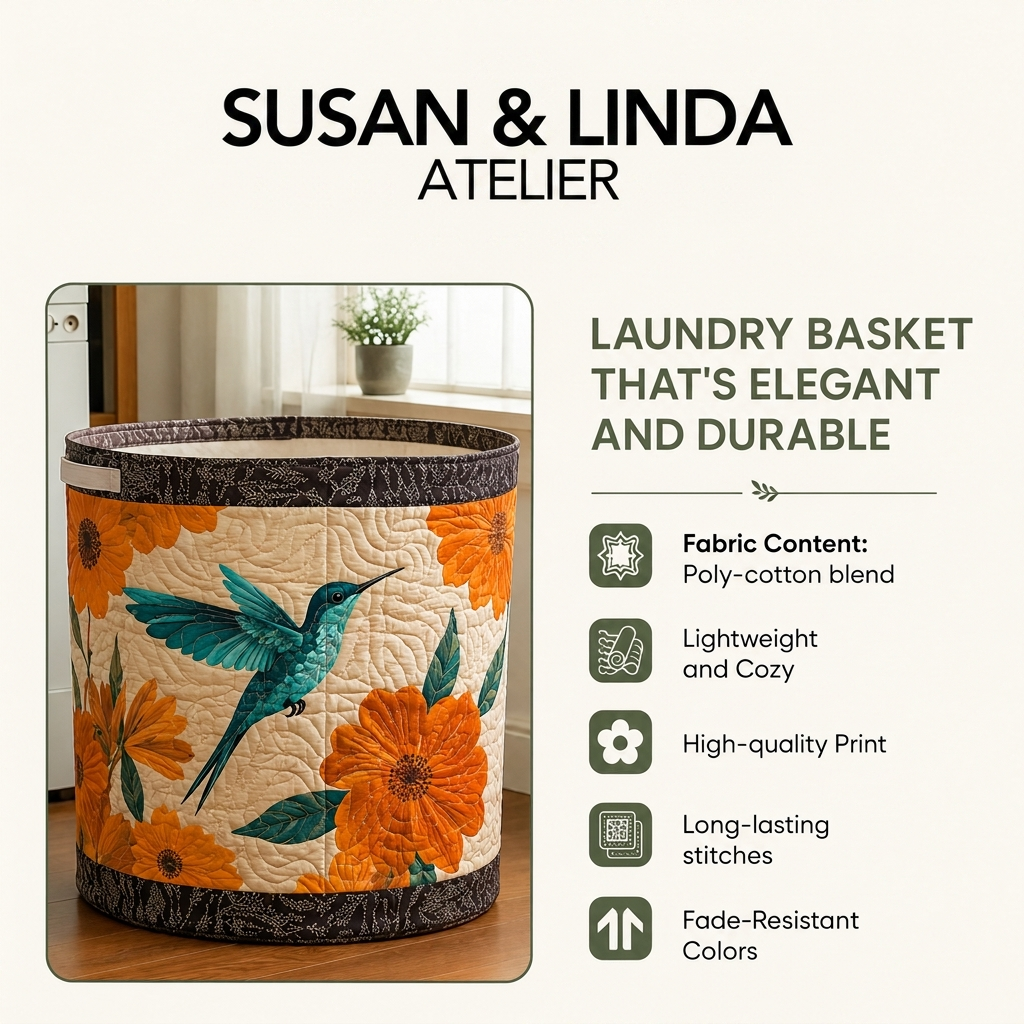Kleurrijke bloemen - Handgemaakte Wasmand